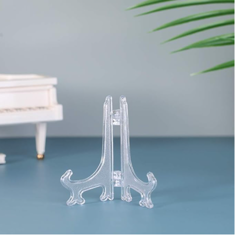 Soporte tipo caballete para rebanadas de acrílico de 4"