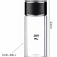 Double Wall Tea Glass Bottle With Stainless Steel Filter Tea Steeper