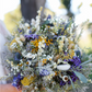 Dried Flower Bouquet with Eucalyptus, Yarrow and Lavender Dried Bridal bouquet