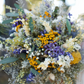 Dried Flower Bouquet with Eucalyptus, Yarrow and Lavender Dried Bridal bouquet