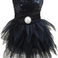 Sequin Bow Party Dress for Small Dogs Formal Dance Outfit All Sizes