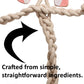 Stuey Sock Monkey Natural Rope Knottie® Dog Toy, Large (9mm rope diameter)