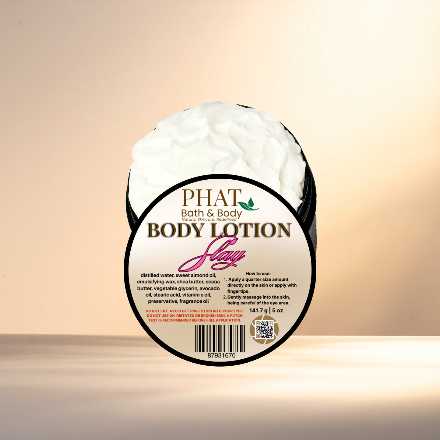 Slay Moisturizing Body Lotion with Shea & Cocoa Butter Bite Me Type | 5 oz