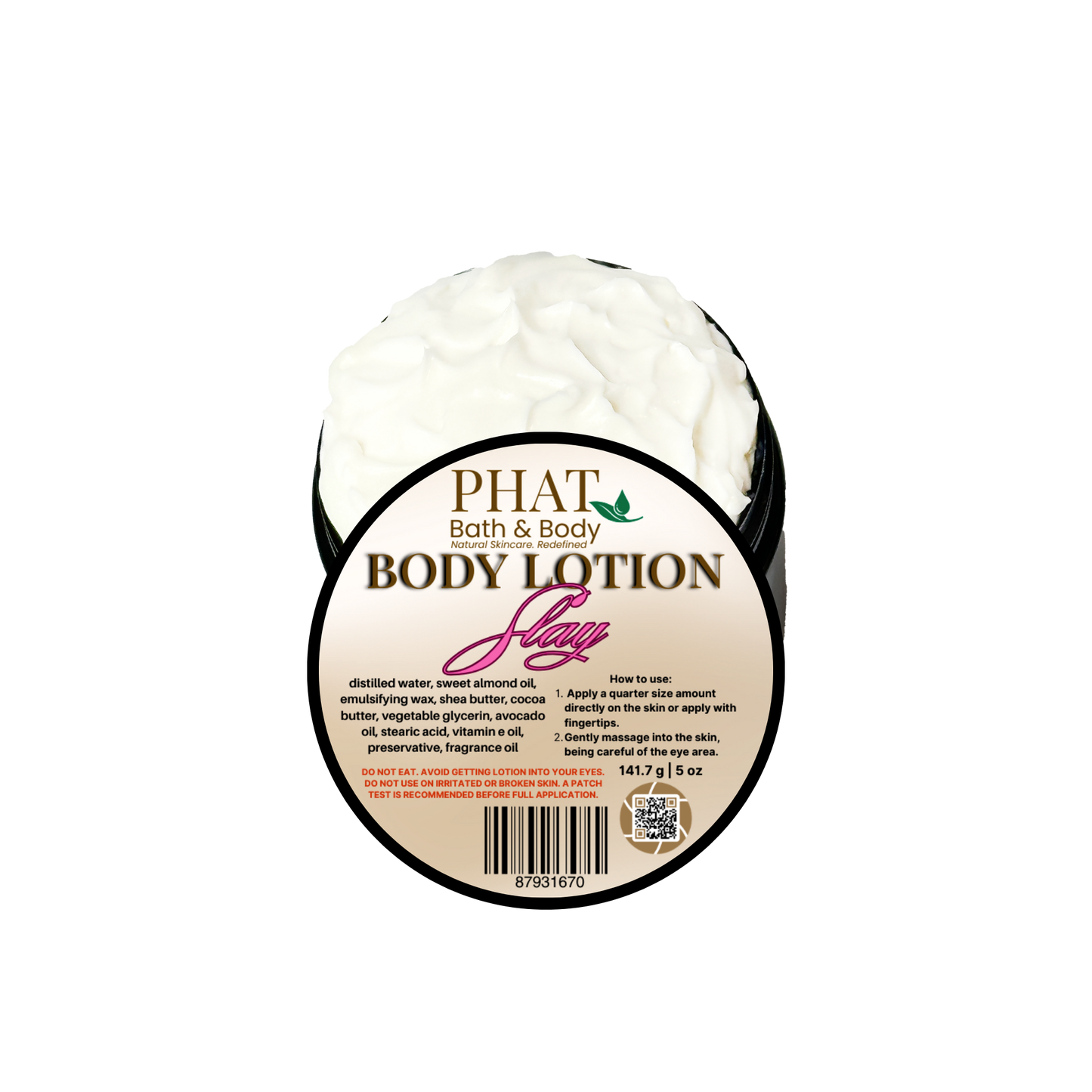 Slay Moisturizing Body Lotion with Shea & Cocoa Butter Bite Me Type | 5 oz