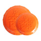 Bottle Top Flyer Rubber Frisbee for Dogs | Orange | Vet Approved | USA Made