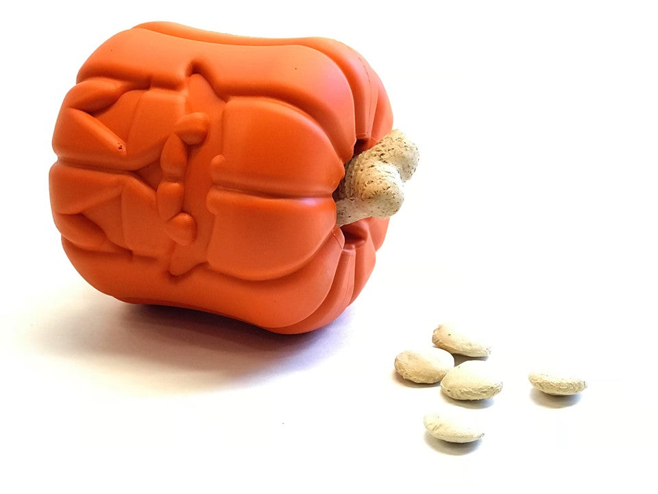 Jack O' Lantern Dog Toy - Durable Halloween Chew Toy for Large Dogs | USA Made