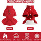 Small Dog Fleece Sweater Dress with Skirt & D-Ring Winter Puppy Outfit