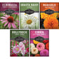5-Variety Heirloom Flower Seed Collection – Non-GMO Annual & Perennial Blooms for Pollinator Gardens and Cut Arrangements