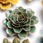 Ceramic Small Green Tea Rose