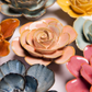 Ceramic Small Pink Ranunculus Flower