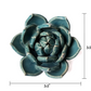 Ceramic Small Teal Succulent - Echeveria