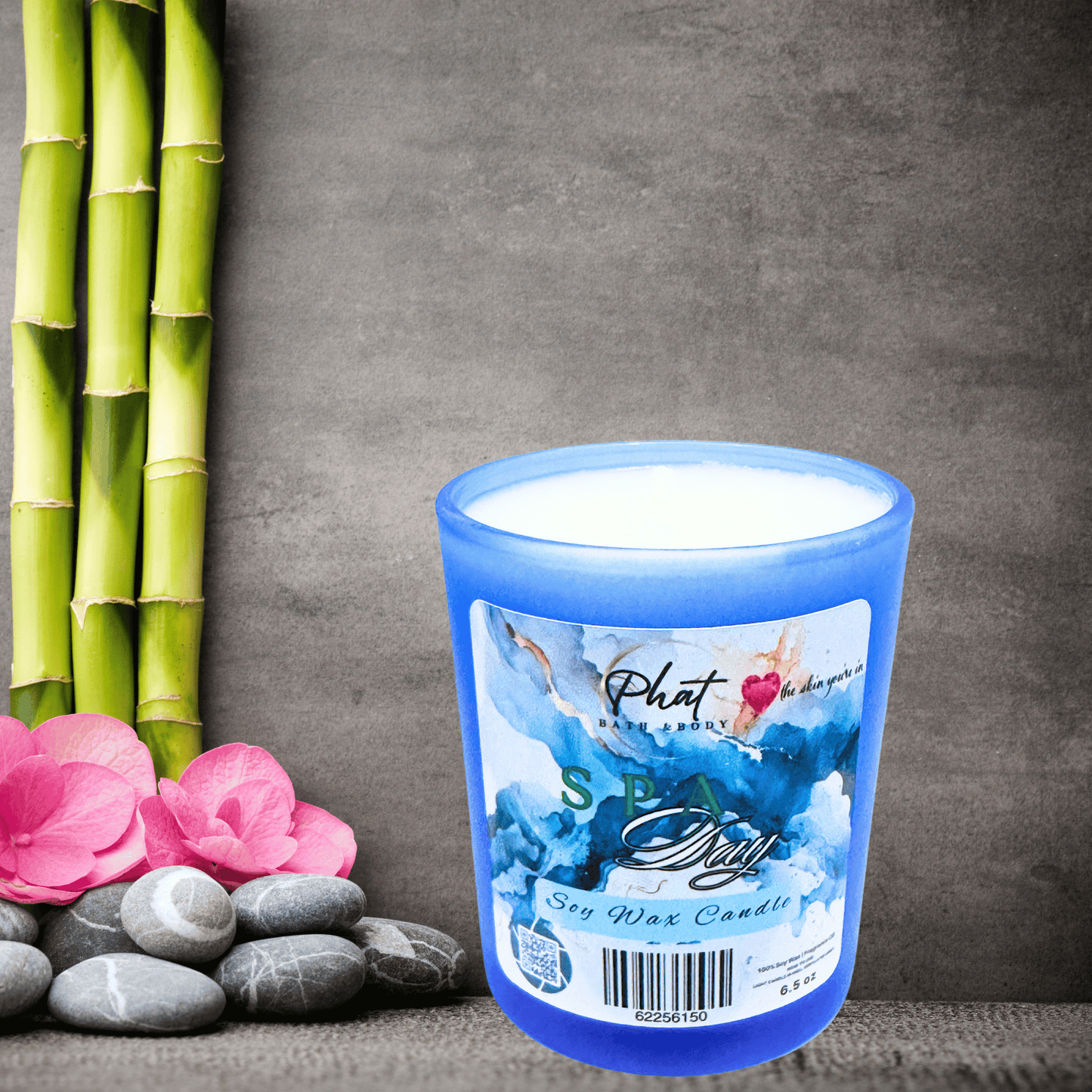 Spa Day Natural Soy Wax Candle Mint and Eucalyptus  | 6.5 oz