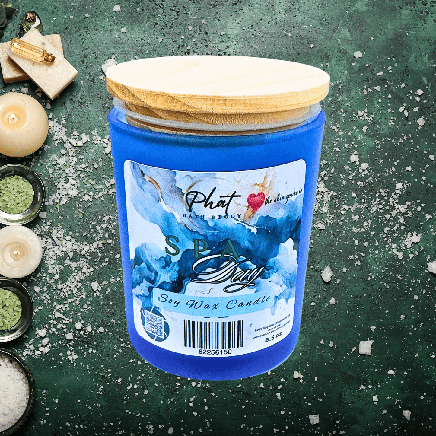 Spa Day Natural Soy Wax Candle Mint and Eucalyptus  | 6.5 oz
