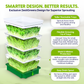 ZESTIGREENS Tiered Sprouting Kit with Drain Spout – Stackable Seed Sprouter Trays for Growing Fresh Sprouts at Home – BPA-Free, Easy Rinse & Drain System