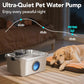 Stainless Steel 3 Gallon Pet Water Fountain Ultra Quiet Smart Pump Multi Pet