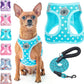 Step-In Dog Harness & Leash Set in Various Patterns – Reflective No Pull (XS- XL)