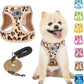 Step-In Dog Harness & Leash Set in Various Patterns – Reflective No Pull (XS- XL)
