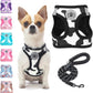 Step-In Dog Harness & Leash Set in Various Patterns – Reflective No Pull (XS- XL)