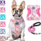 Step-In Dog Harness & Leash Set in Various Patterns – Reflective No Pull (XS- XL)