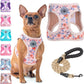 Step-In Dog Harness & Leash Set in Various Patterns – Reflective No Pull (XS- XL)