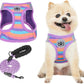 Step-In Dog Harness & Leash Set in Various Patterns – Reflective No Pull (XS- XL)