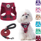 Step-In Dog Harness & Leash Set in Various Patterns – Reflective No Pull (XS- XL)