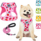 Step-In Dog Harness & Leash Set in Various Patterns – Reflective No Pull (XS- XL)