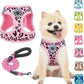 Step-In Dog Harness & Leash Set in Various Patterns – Reflective No Pull (XS- XL)