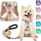 Step-In Dog Harness & Leash Set in Various Patterns – Reflective No Pull (XS- XL)
