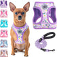 Step-In Dog Harness & Leash Set in Various Patterns – Reflective No Pull (XS- XL)