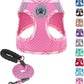 Step-In Dog Harness & Leash Set in Various Patterns – Reflective No Pull (XS- XL)