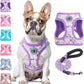 Step-In Dog Harness & Leash Set in Various Patterns – Reflective No Pull (XS- XL)