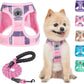 Step-In Dog Harness & Leash Set in Various Patterns – Reflective No Pull (XS- XL)