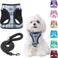 Step-In Dog Harness & Leash Set in Various Patterns – Reflective No Pull (XS- XL)