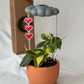 Stormy Dripping Rain Cloud with Pixel Heart Charm Set