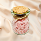 Strawberries & Cream Natural Bath Salts with Kaolin Clay Avocado Oil & Sea Salt Bath Soak | 3.5 oz