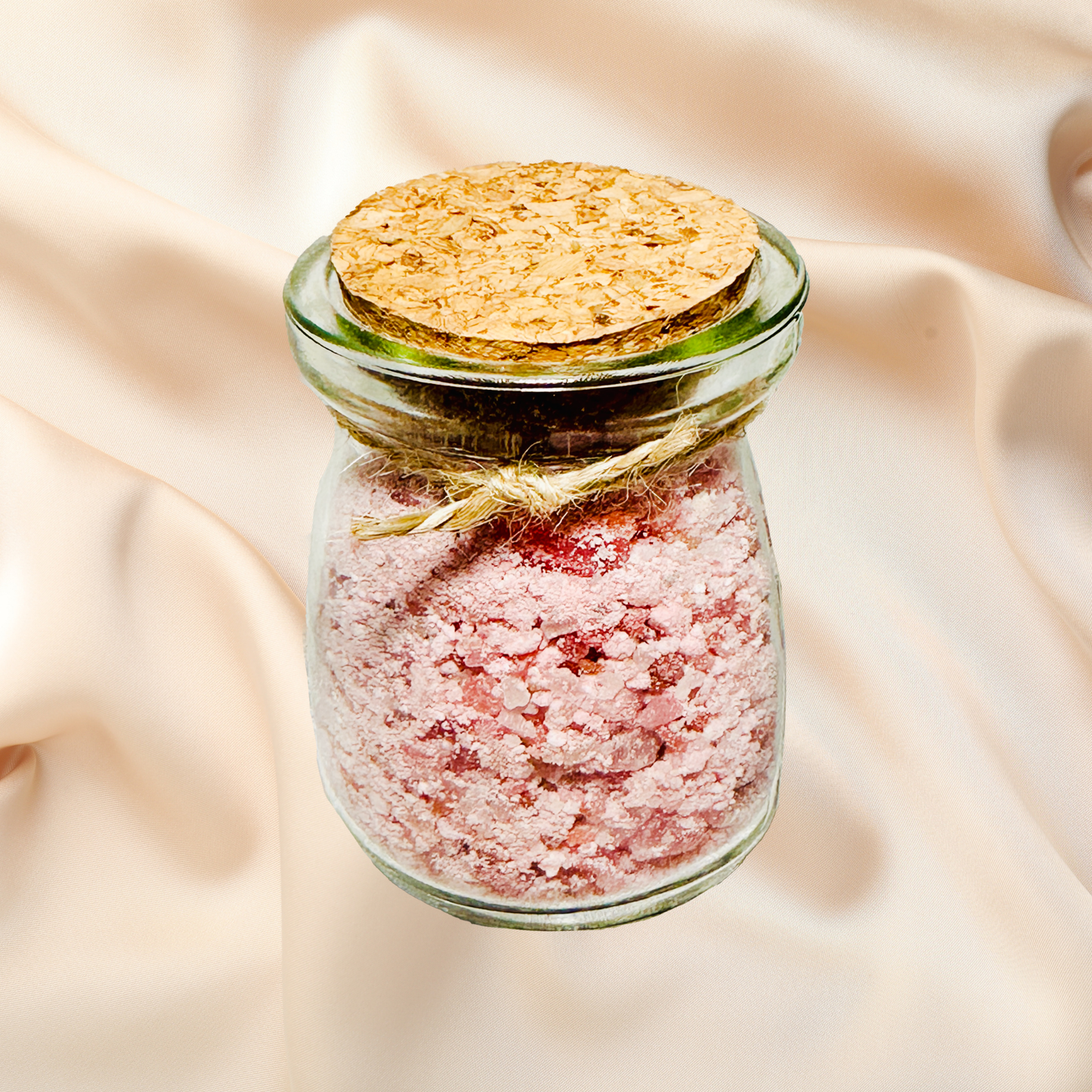 Strawberries & Cream Natural Bath Salts with Kaolin Clay Avocado Oil & Sea Salt Bath Soak | 3.5 oz