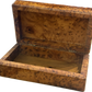 Joyero/Cofre de recuerdos para hombre de madera de tuya
