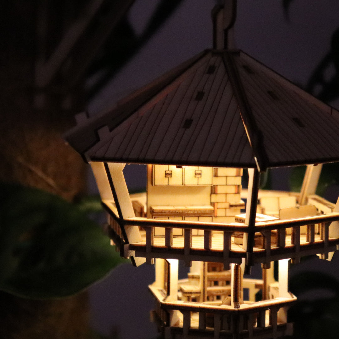 Treetop Hideaway - an enchanting DIY miniature treehouse kit