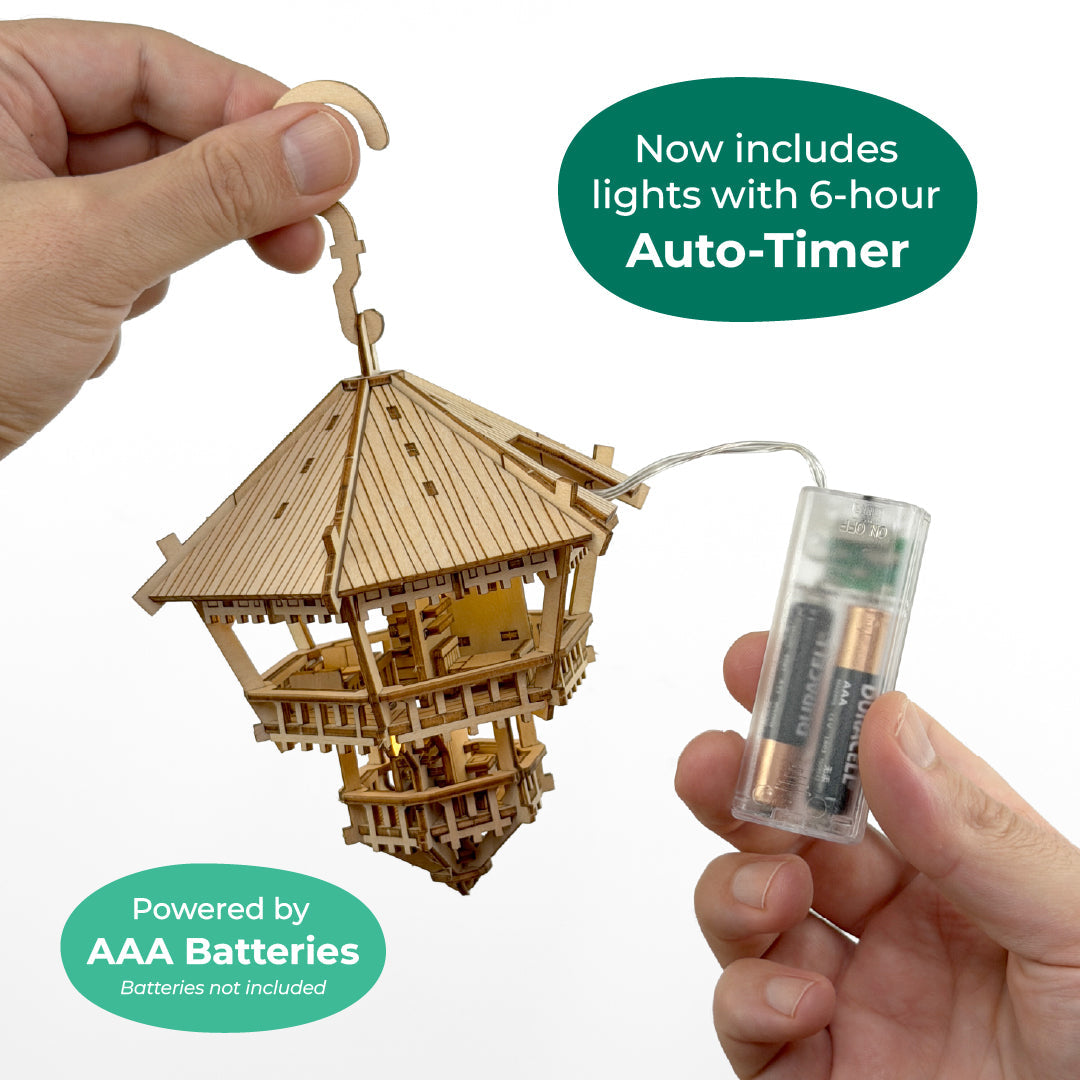 Treetop Hideaway - an enchanting DIY miniature treehouse kit