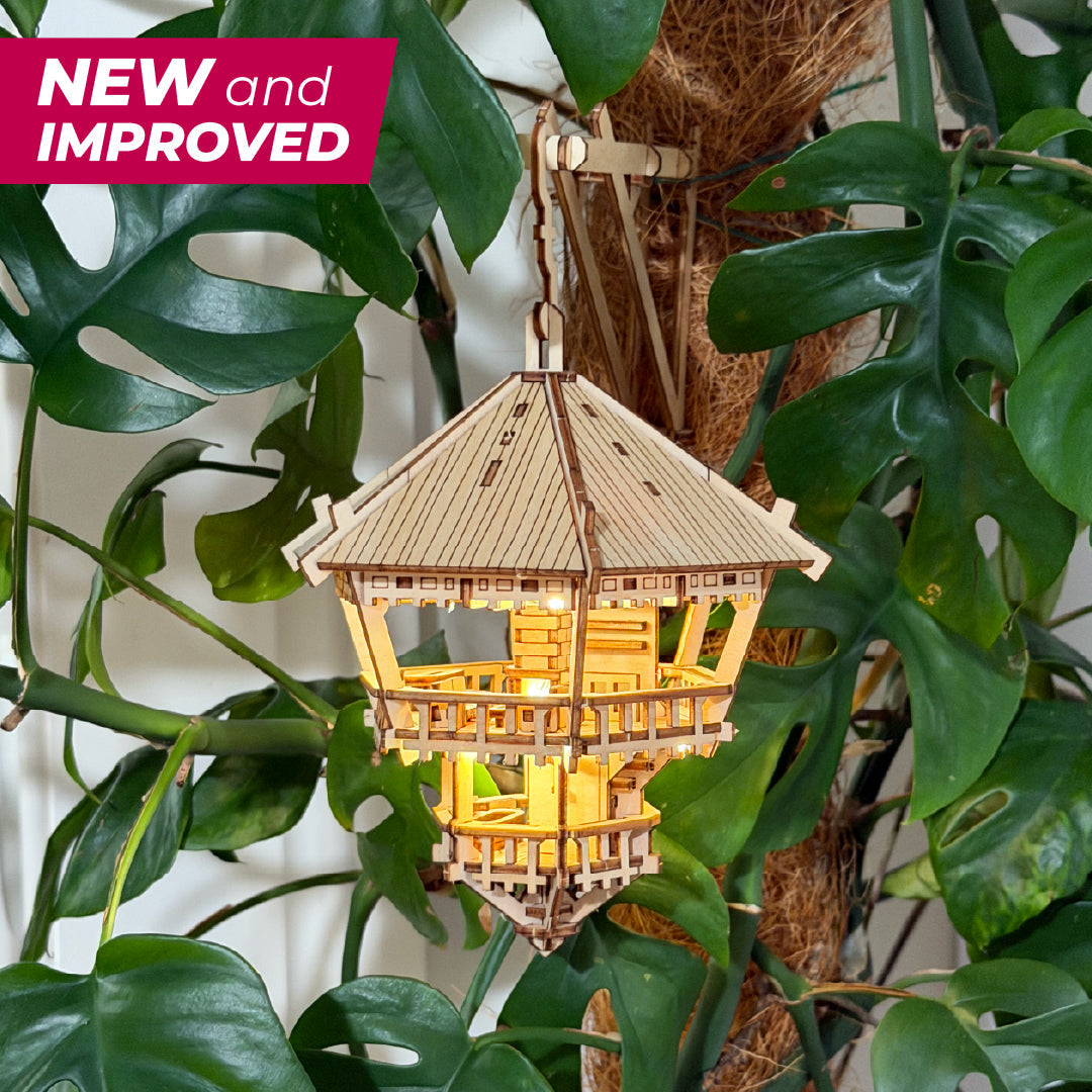 Treetop Hideaway - an enchanting DIY miniature treehouse kit
