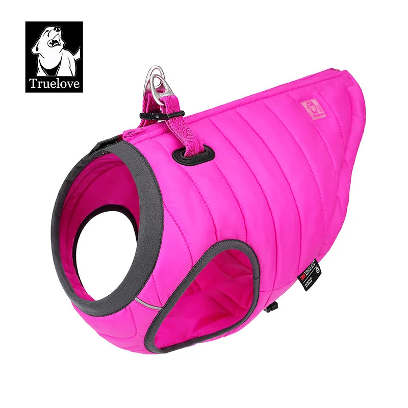 Abrigo de invierno para perro TrueLove con arnés TLG2171 - Chaqueta 2 en 1 con aislamiento Thinsulate