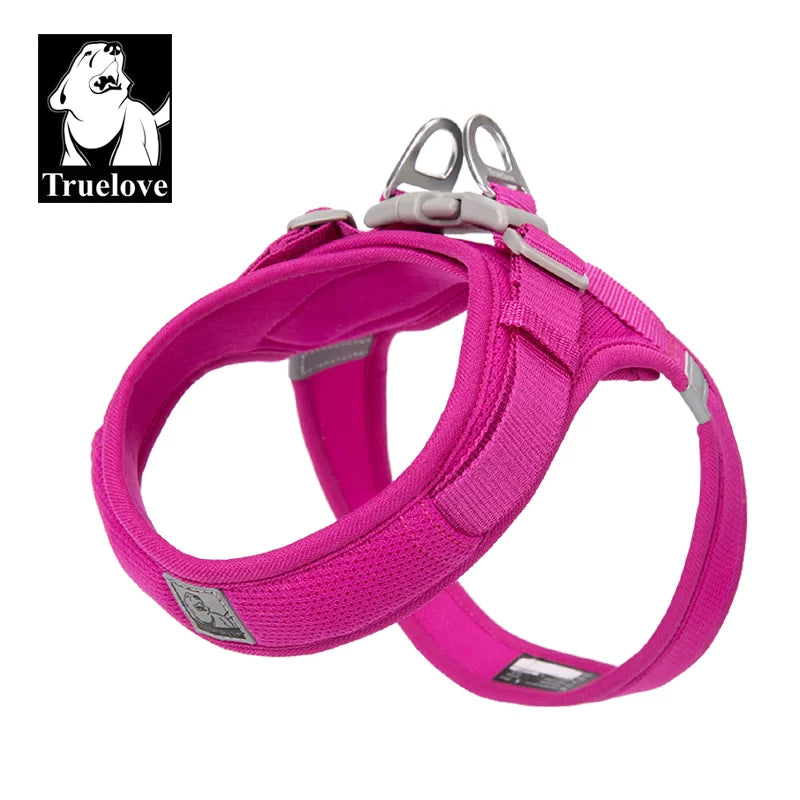 Arnés de malla para perro TrueLove TLH3013 - Fucsia (Rosa intenso)