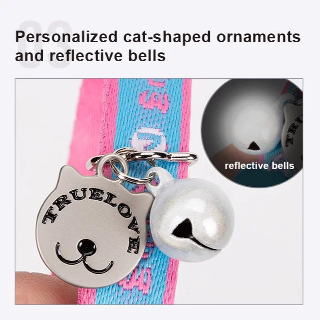 Conjunto de arnés y correa para gatos TrueLove - Se ajusta de forma segura/cómoda a la mayoría de los gatos de todos los tamaños TLH3912