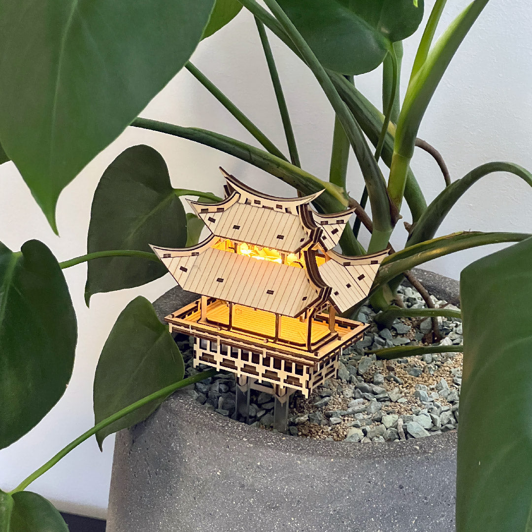 Temple of Gratitude - with CR2032 Lights