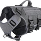 Tactical Dog Harness 6 Buckle No Pull MOLLE Vest Adjustable 3/4 Coverage