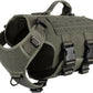 Tactical Dog Harness 6 Buckle No Pull MOLLE Vest Adjustable 3/4 Coverage