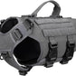 Tactical Dog Harness 6 Buckle No Pull MOLLE Vest Adjustable 3/4 Coverage