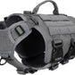 Tactical Dog Harness 6 Buckle No Pull MOLLE Vest Adjustable 3/4 Coverage
