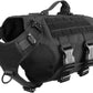 Tactical Dog Harness 6 Buckle No Pull MOLLE Vest Adjustable 3/4 Coverage